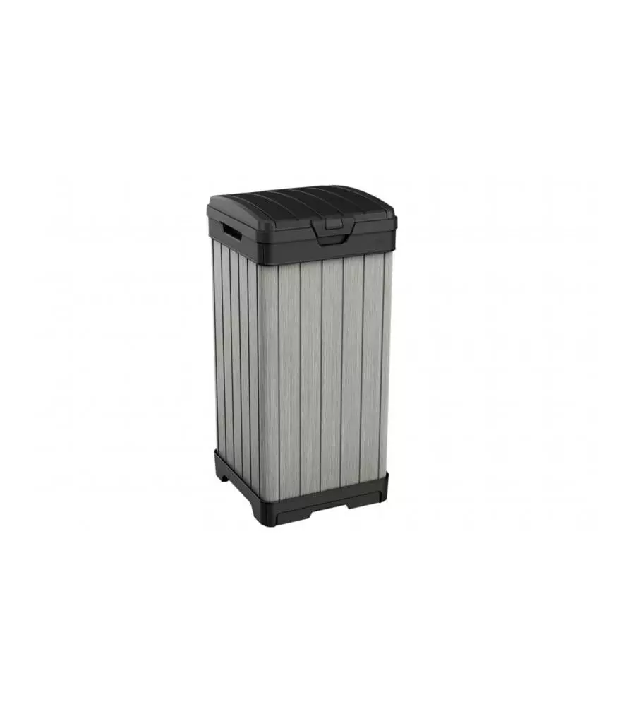 Pattumiera keter "rockford waste bin" in duotech - 125 litri 41x41x87,4 cm